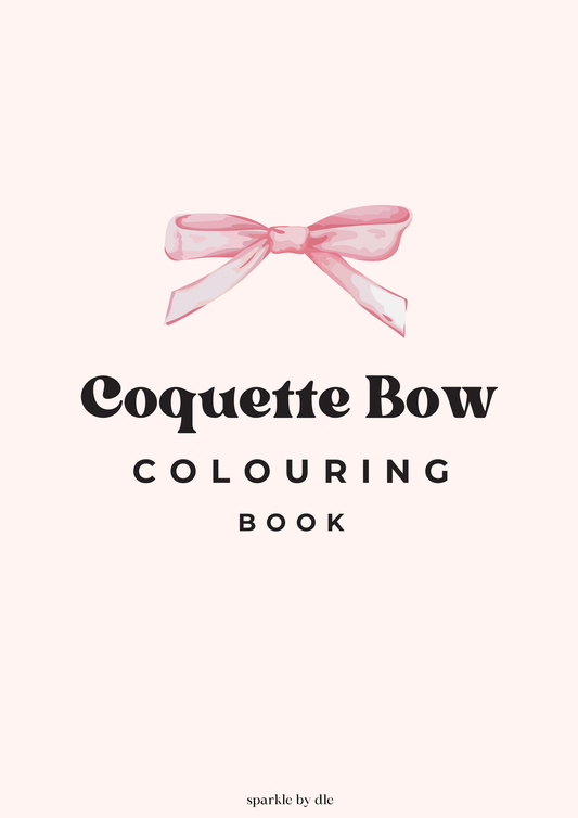 Coquette Bow Colouring Book