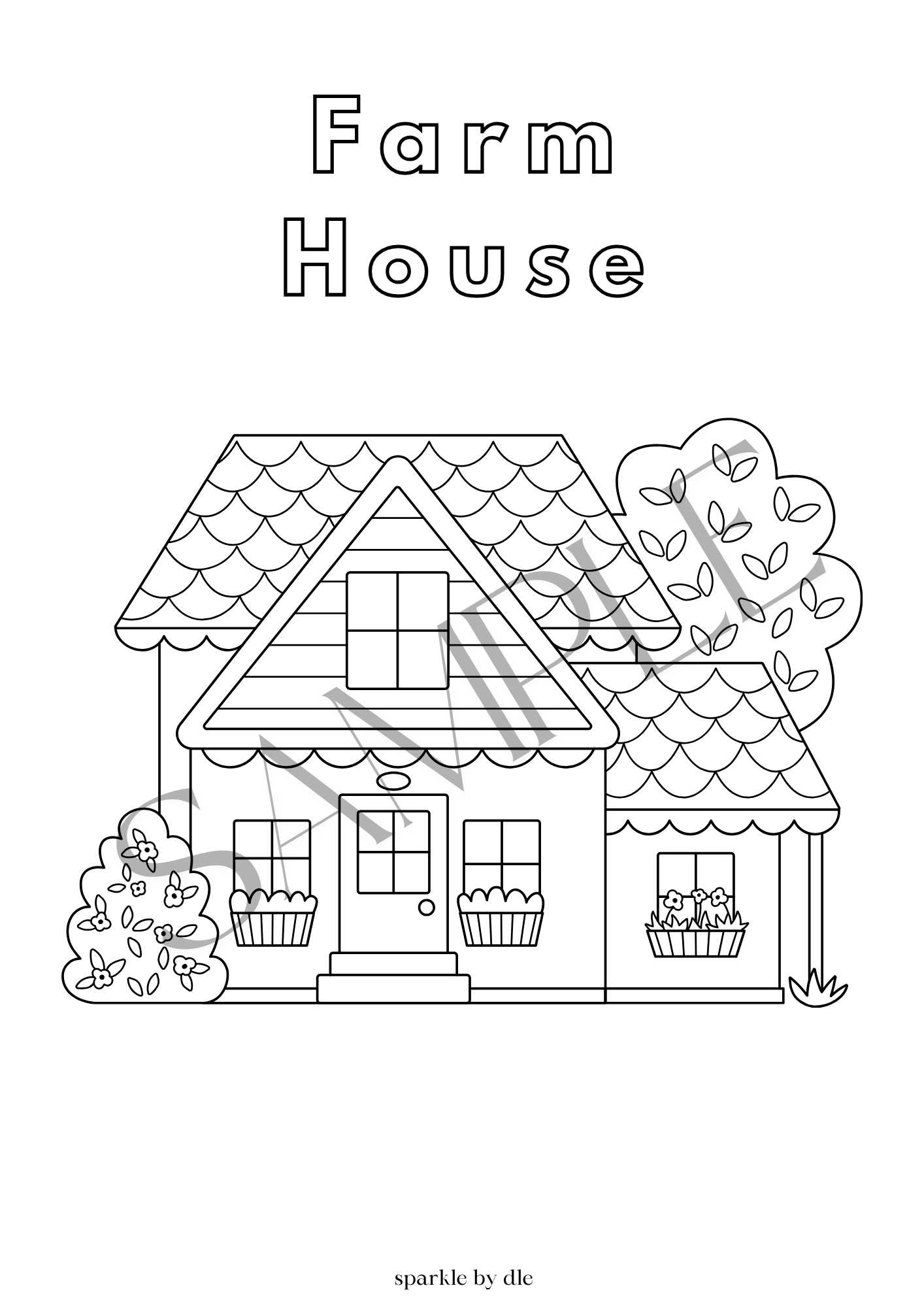 Farm House Colouring Book