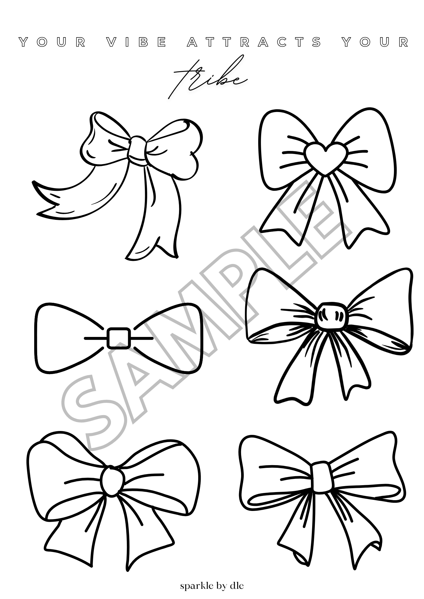 Coquette Bow Colouring Book